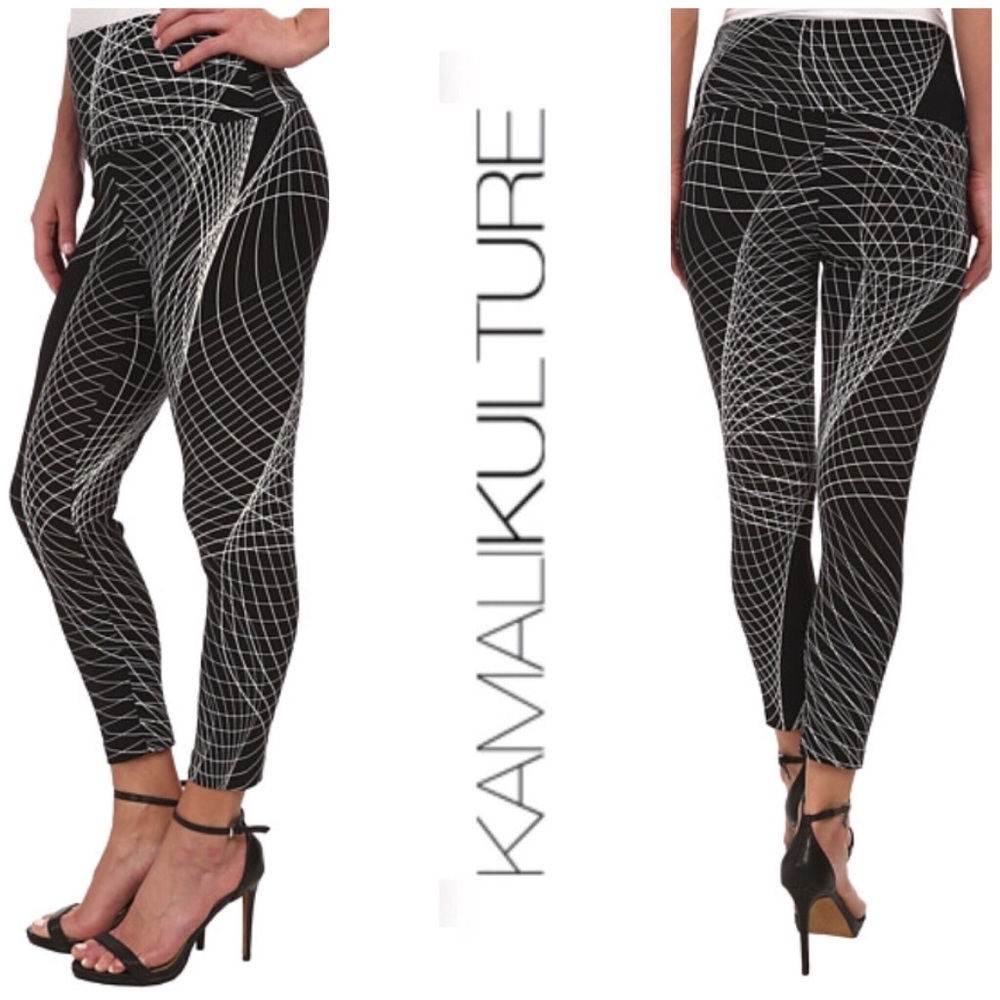 Kamalikulture Sound Wave Cropped Leggings Norma kamali